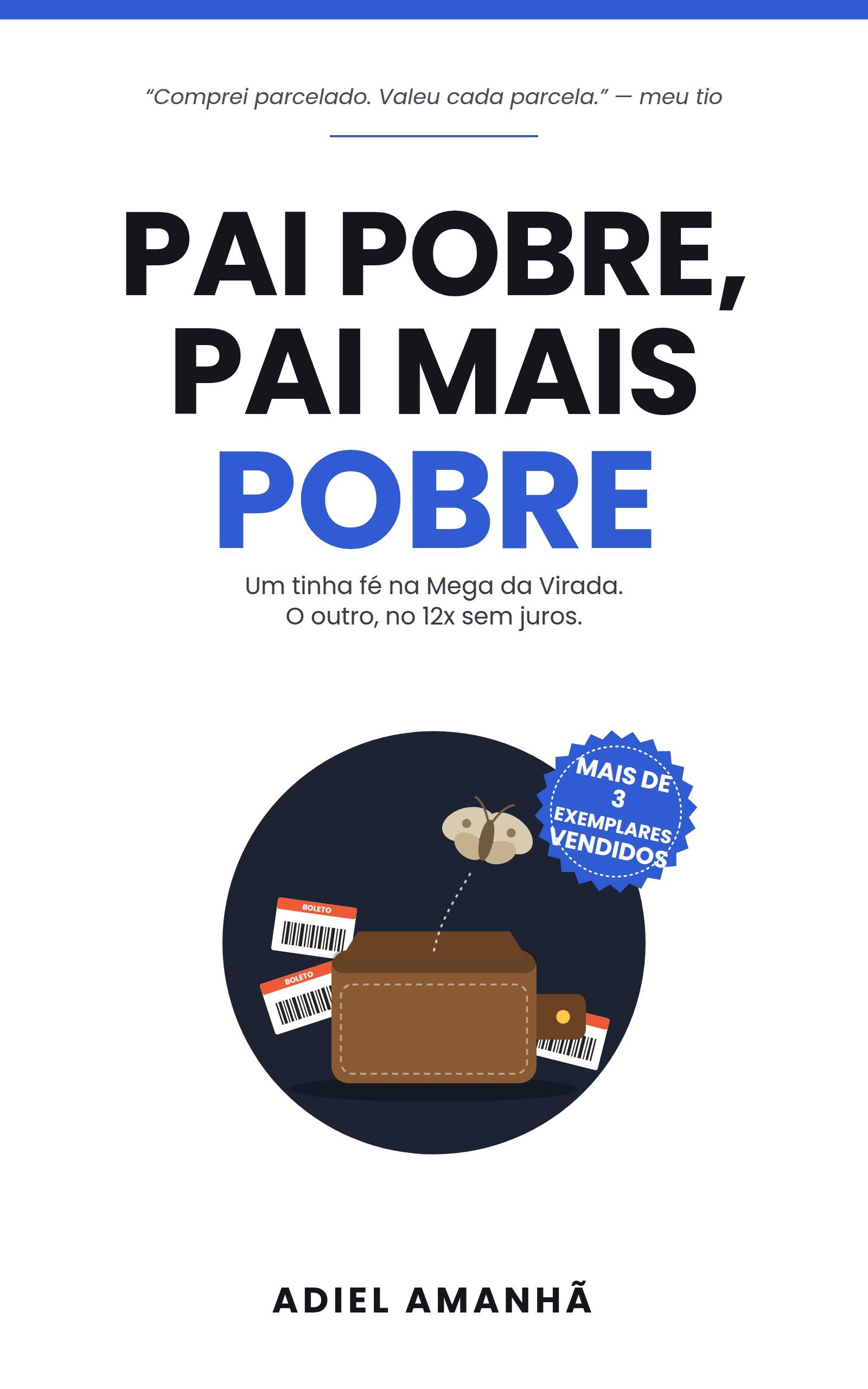 Capa do livro Pai Pobre, Pai Mais Pobre, de Adiel Amanhã